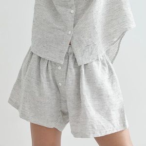 Deiji Studios 03 set SHORTS in pinstripe